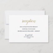 Das blaue Riff | Empfang von Nautical Wedding Einladung (Vorderseite)