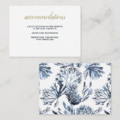 Das blaue Riff | Hochzeitshotel Unterkunft Begleitkarte (Vorne/Hinten)