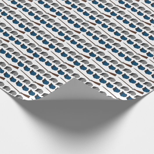 Das Blaue und das Grau Geschenkpapier (Ecke)