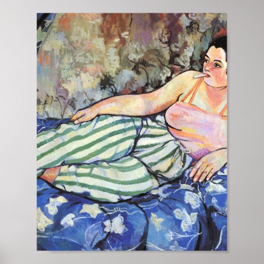 Das Blaue Zimmer von Suzanne Valadon Poster (Vorne)