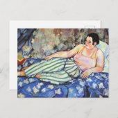 Das Blaue Zimmer von Suzanne Valadon Postkarte (Vorne/Hinten)