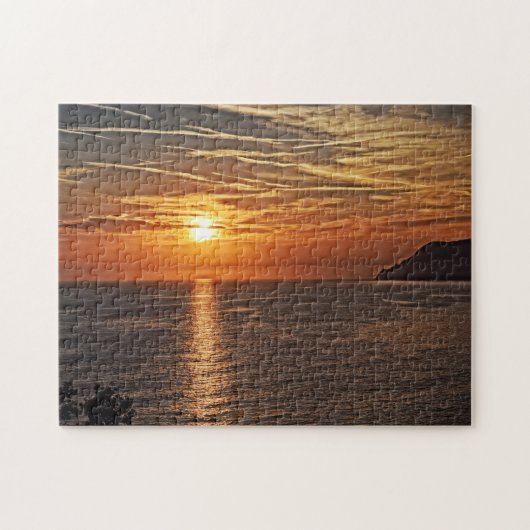 Das Blaze des Sonnenuntergangs - 11x14 - 252 Stk. Puzzle (Horizontal)