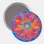 Das Blazing Lotus Magnet (Vorderseite/Rückseite)