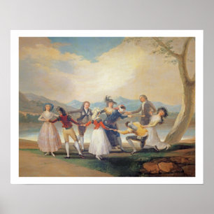 Das blinde Büffelleder des Mannes, 1788-9 Poster