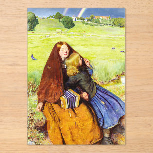 Das blinde Mädchen von John Everett Millais Acryleinladungen