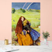 Das blinde Mädchen von John Everett Millais Acrylschild (Hochzeit)