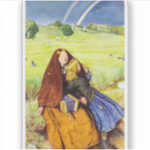 Das blinde Mädchen von John Everett Millais Aufkleber (Vorderseite)