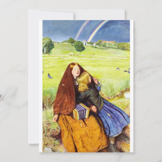 Das blinde Mädchen von John Everett Millais Einladung (Vorderseite)