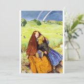 Das blinde Mädchen von John Everett Millais Einladung (Stehend Vorderseite)