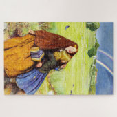Das blinde Mädchen von John Everett Millais Puzzle (Horizontal)
