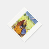 Das blinde Mädchen von John Everett Millais Serviette (Ecke)
