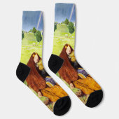 Das blinde Mädchen von John Everett Millais Socken (Rechts)