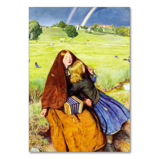 Das blinde Mädchen von John Everett Millais Tischnummer (Vorderseite)