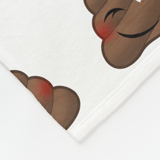 Das Blinzeln kacken Emoji Fleecedecke (Ecke)