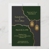 Das Blitzlicht-islamische Lampe Einladung (Vorderseite)