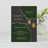 Das Blitzlicht-islamische Lampe Einladung (Stehend Vorderseite)