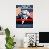 Das Blobfish-Memorandum-Kunstwerk Poster (Heimbüro)