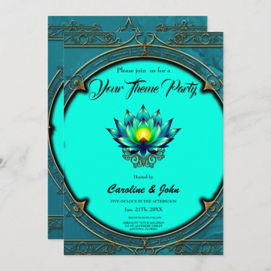 Das Blossom der Elegance, Mystic Lotus. Einladung (Vorne/Hinten)