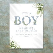 Das Blue Baby Duschzeichen von A Boy Greenery Poster