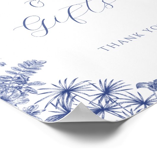 Das Blue Brautparty Table Sign Poster (Ecke)