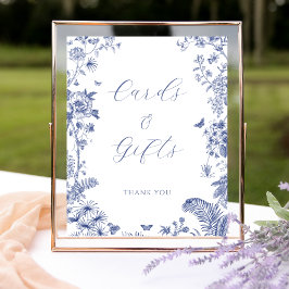 Das Blue Brautparty Table Sign Poster