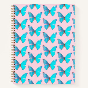 Das Blue Butterfly Hardcover Spiral Notebook Notizblock