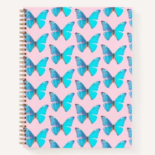 Das Blue Butterfly Hardcover Spiral Notebook Notizblock (Vorderseite)
