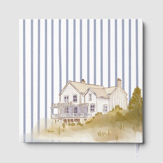 Das Blue Coastal Beach House - Chic Guest Informat Gästebuch (Rückseite)