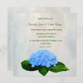 Das Blue Hydrangea Custom Wedding Einladung (Vorne/Hinten)