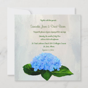 Das Blue Hydrangea Custom Wedding Einladung