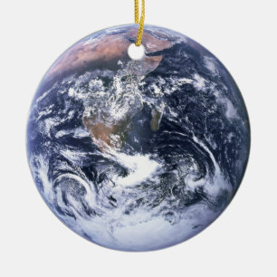 Das Blue Marble Earth Foto Keramik Ornament
