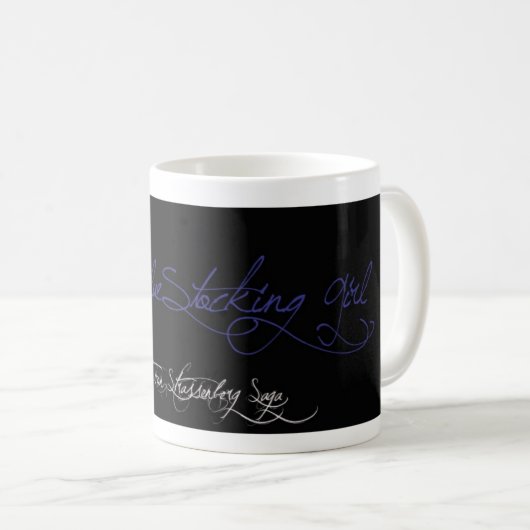 Das blueStocking-Mädchen Kaffeetasse (VorderseiteRechts)