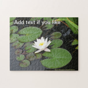 Das blühende Puzzle aus der White Water Lily Jigsa