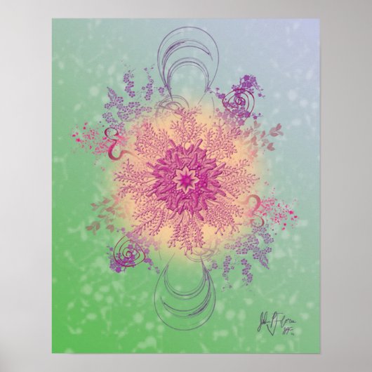 Das Blume Experiment (Digital) von Julian P. Flore Poster (Vorne)