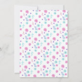 Das Blumen Einhorn danken Ihnen zu kardieren Dankeskarte (Rückseite)