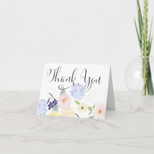 Das Blumen Frühlings-Aquarell danken Ihnen Dankeskarte