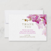 Das Blumen Orchideen-Paradies danken Ihnen Karten (Vorderseite)