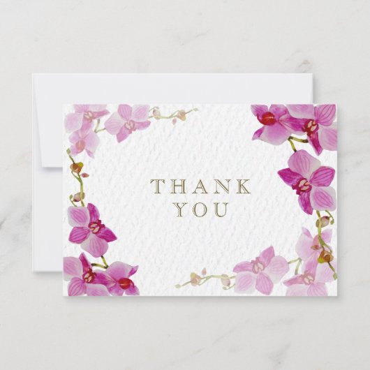 Das Blumen Orchideen-Paradies danken Ihnen Karten (Rückseite)