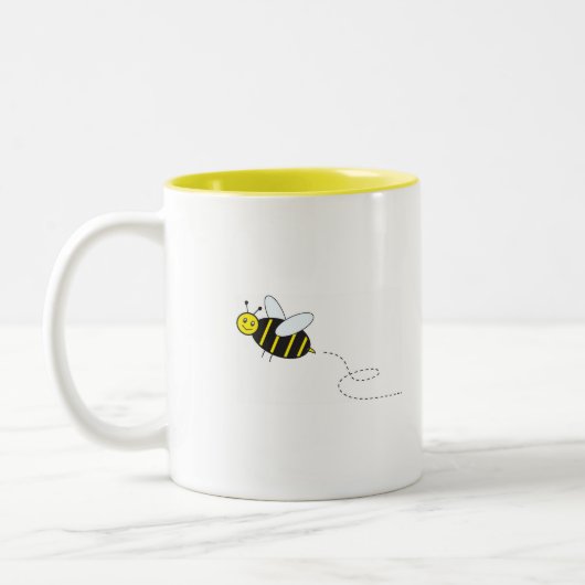 Das Blumen-Summen Zweifarbige Tasse (Links)