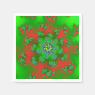 Das Blumen Weihnachten besprüht Papierservietten