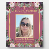 Das blumengeschmückte Plakat Fotoplatte (Vorderseite)