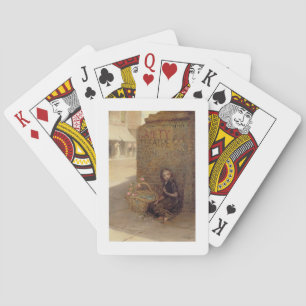 Das Blumenmädchen, 1872 (Öl auf Leinwand) Spielkarten
