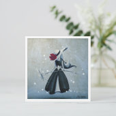 Das Blumenmädchen - Mini Print (Stehend Vorderseite)
