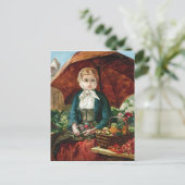 Das Blumenmädchen Postkarte (Stehend Vorderseite)