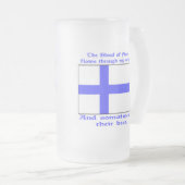 Das Blut der Flossenblüten bläst manchmal Biere Mattglas Bierglas (VorderseiteRechts)