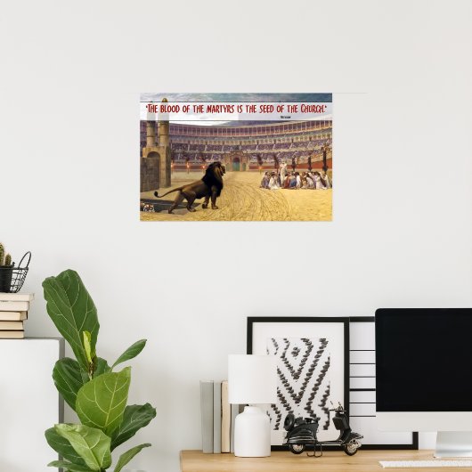 Das Blut der Märtyrer.. Zitat (RED) Poster (Heimbüro)