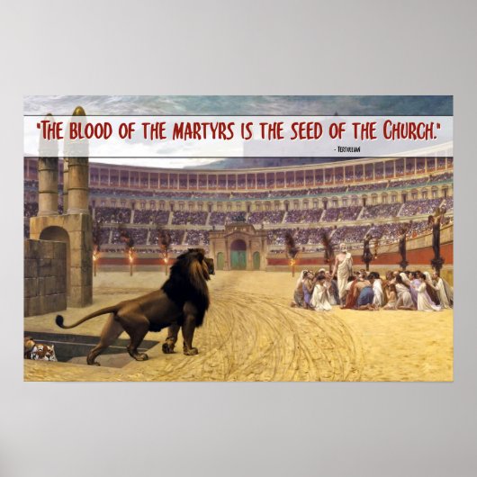 Das Blut der Märtyrer.. Zitat (RED) Poster (Vorne)