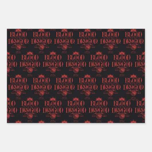 Das Blut des Drachen spielt dick Geschenkpapier Set (Vorderseite 3)