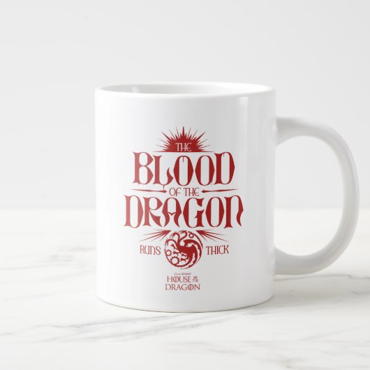 Das Blut des Drachen spielt dick Jumbo-Tasse (Rechts)