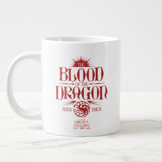 Das Blut des Drachen spielt dick Jumbo-Tasse (Links)